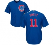 Men's Majestic Chicago Cubs #11 Drew Smyly Replica Royal Blue Alternate Cool Base MLB Jersey