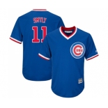 Men's Majestic Chicago Cubs #11 Drew Smyly Replica Royal Blue Cooperstown Cool Base MLB Jersey