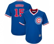 Men's Majestic Chicago Cubs #15 Brandon Morrow Replica Royal Blue Cooperstown Cool Base MLB Jersey