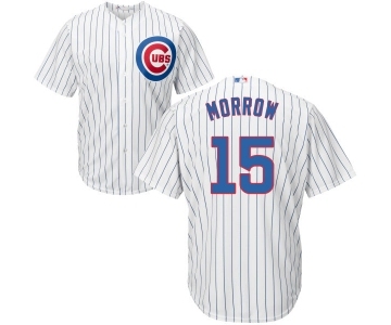 Men's Majestic Chicago Cubs #15 Brandon Morrow Replica White Home Cool Base MLB Jersey