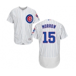 Men's Majestic Chicago Cubs #15 Brandon Morrow White Home Flex Base Authentic Collection MLB Jersey