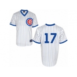 Men's Majestic Chicago Cubs #17 Kris Bryant Authentic White 1988 Turn Back The Clock Cool Base MLB Jersey