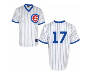 Men's Majestic Chicago Cubs #17 Kris Bryant Authentic White 1988 Turn Back The Clock Cool Base MLB Jersey