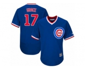 Men's Majestic Chicago Cubs #17 Mark Grace Replica Royal Blue Cooperstown Cool Base MLB Jersey