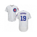 Men's Majestic Chicago Cubs #19 Koji Uehara White Home Flexbase Authentic Collection MLB Jersey