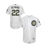 Men's Majestic Chicago Cubs #22 Jason Heyward Authentic White 2016 Memorial Day Fashion Flex Base MLB Jersey