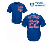 Men's Majestic Chicago Cubs #22 Jason Heyward Replica Royal Blue Alternate Cool Base MLB Jersey