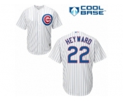 Men's Majestic Chicago Cubs #22 Jason Heyward Replica White Home Cool Base MLB Jersey