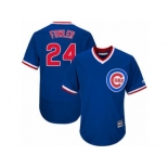 Men's Majestic Chicago Cubs #24 Dexter Fowler Replica Royal Blue Cooperstown Cool Base MLB Jersey