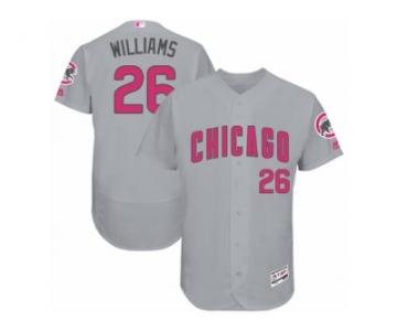 Men's Majestic Chicago Cubs #26 Billy Williams Grey Mother's Day Flexbase Authentic Collection MLB Jersey