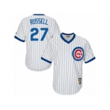 Men's Majestic Chicago Cubs #27 Addison Russell Replica White Home Cooperstown MLB Jersey