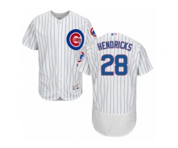 Men's Majestic Chicago Cubs #28 Kyle Hendricks White Home Flexbase Authentic Collection MLB Jersey