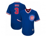 Men's Majestic Chicago Cubs #3 David Ross Replica Royal Blue Cooperstown Cool Base MLB Jersey