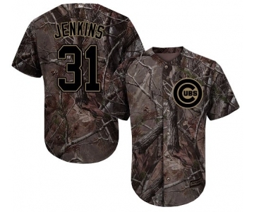 Men's Majestic Chicago Cubs #31 Fergie Jenkins Authentic Camo Realtree Collection Flex Base MLB Jersey