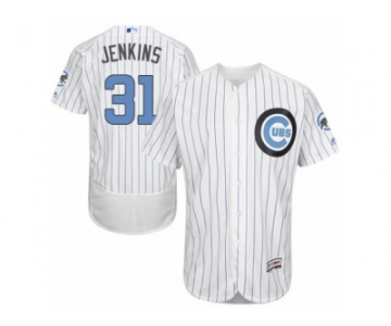 Men's Majestic Chicago Cubs #31 Fergie Jenkins Authentic White 2016 Father's Day Fashion Flex Base MLB Jersey