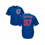 Men's Majestic Chicago Cubs #37 Brett Anderson Replica Royal Blue Alternate Cool Base MLB Jersey