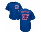 Men's Majestic Chicago Cubs #37 Brett Anderson Replica Royal Blue Alternate Cool Base MLB Jersey