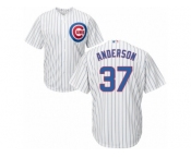 Men's Majestic Chicago Cubs #37 Brett Anderson Replica White Home Cool Base MLB Jersey