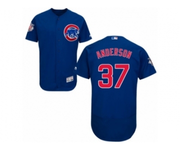 Men's Majestic Chicago Cubs #37 Brett Anderson Royal Blue Alternate Flexbase Authentic Collection MLB Jersey