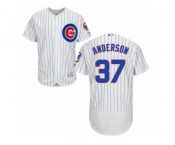 Men's Majestic Chicago Cubs #37 Brett Anderson White Home Flexbase Authentic Collection MLB Jersey