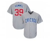 Men's Majestic Chicago Cubs #39 Jason Hammel Authentic Grey Road Cool Base MLB Jersey