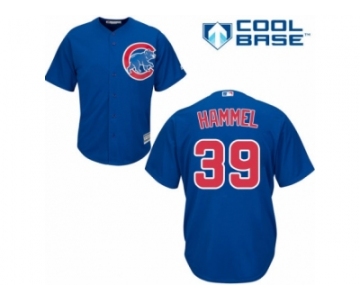 Men's Majestic Chicago Cubs #39 Jason Hammel Authentic Royal Blue Alternate Cool Base MLB Jersey