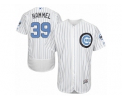 Men's Majestic Chicago Cubs #39 Jason Hammel Authentic White 2016 Father's Day Fashion Flex Base MLB Jersey