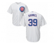 Men's Majestic Chicago Cubs #39 Jason Hammel Replica White Home Cool Base MLB Jersey