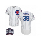 Men's Majestic Chicago Cubs #39 Jason Hammel White 2016 World Series Bound Flexbase Authentic Collection MLB Jersey