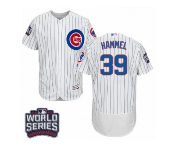 Men's Majestic Chicago Cubs #39 Jason Hammel White 2016 World Series Bound Flexbase Authentic Collection MLB Jersey