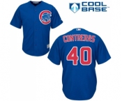 Men's Majestic Chicago Cubs #40 Willson Contreras Replica Royal Blue Alternate Cool Base MLB Jersey