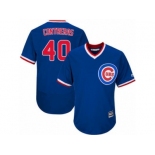 Men's Majestic Chicago Cubs #40 Willson Contreras Replica Royal Blue Cooperstown Cool Base MLB Jersey