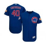 Men's Majestic Chicago Cubs #40 Willson Contreras Royal Blue Alternate Flexbase Authentic Collection MLB Jersey