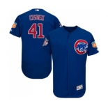 Men's Majestic Chicago Cubs #41 Steve Cishek Royal Blue Alternate Flex Base Authentic Collection MLB Jersey