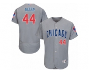 Men's Majestic Chicago Cubs #44 Anthony Rizzo Grey Flexbase Authentic Collection MLB Jersey