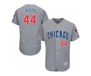 Men's Majestic Chicago Cubs #44 Anthony Rizzo Grey Flexbase Authentic Collection MLB Jersey