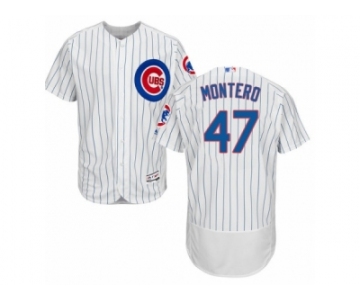 Men's Majestic Chicago Cubs #47 Miguel Montero White Flexbase Authentic Collection MLB Jersey