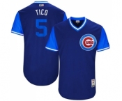 Men's Majestic Chicago Cubs #5 Albert Almora Jr Tico Authentic Navy Blue 2017 Players Weekend MLB Jersey