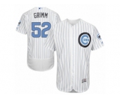 Men's Majestic Chicago Cubs #52 Justin Grimm Authentic White 2016 Father's Day Fashion Flex Base MLB Jersey