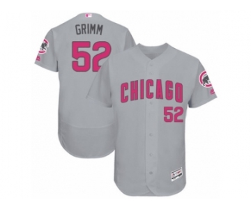 Men's Majestic Chicago Cubs #52 Justin Grimm Grey Mother's Day Flexbase Authentic Collection MLB Jersey