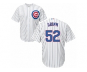 Men's Majestic Chicago Cubs #52 Justin Grimm Replica White Home Cool Base MLB Jersey