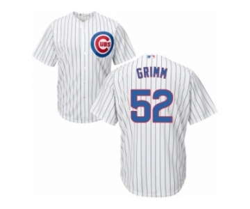 Men's Majestic Chicago Cubs #52 Justin Grimm Replica White Home Cool Base MLB Jersey