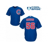 Men's Majestic Chicago Cubs #56 Hector Rondon Replica Royal Blue Alternate Cool Base MLB Jersey