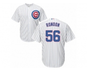 Men's Majestic Chicago Cubs #56 Hector Rondon Replica White Home Cool Base MLB Jersey