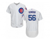 Men's Majestic Chicago Cubs #56 Hector Rondon White Flexbase Authentic Collection MLB Jersey