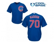 Men's Majestic Chicago Cubs #70 Joe Maddon Replica Royal Blue Alternate Cool Base MLB Jersey