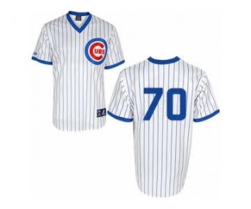 Men's Majestic Chicago Cubs #70 Joe Maddon Replica White 1988 Turn Back The Clock Cool Base MLB Jersey