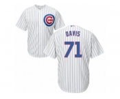 Men's Majestic Chicago Cubs #71 Wade Davis Replica White Home Cool Base MLB Jersey