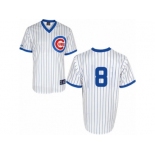 Men's Majestic Chicago Cubs #8 Andre Dawson Authentic White 1988 Turn Back The Clock Cool Base MLB Jersey