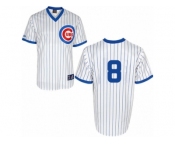 Men's Majestic Chicago Cubs #8 Andre Dawson Authentic White 1988 Turn Back The Clock Cool Base MLB Jersey